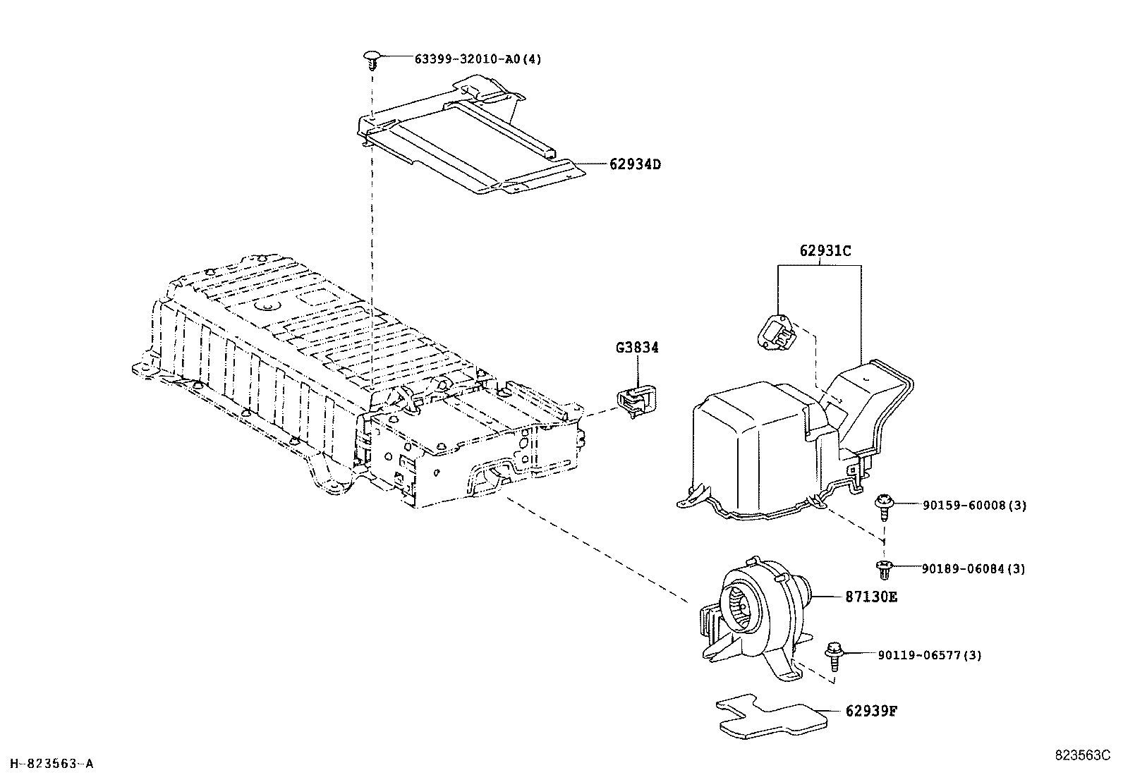 28895-28030 RUBBER, BATTERY INSULATOR product image