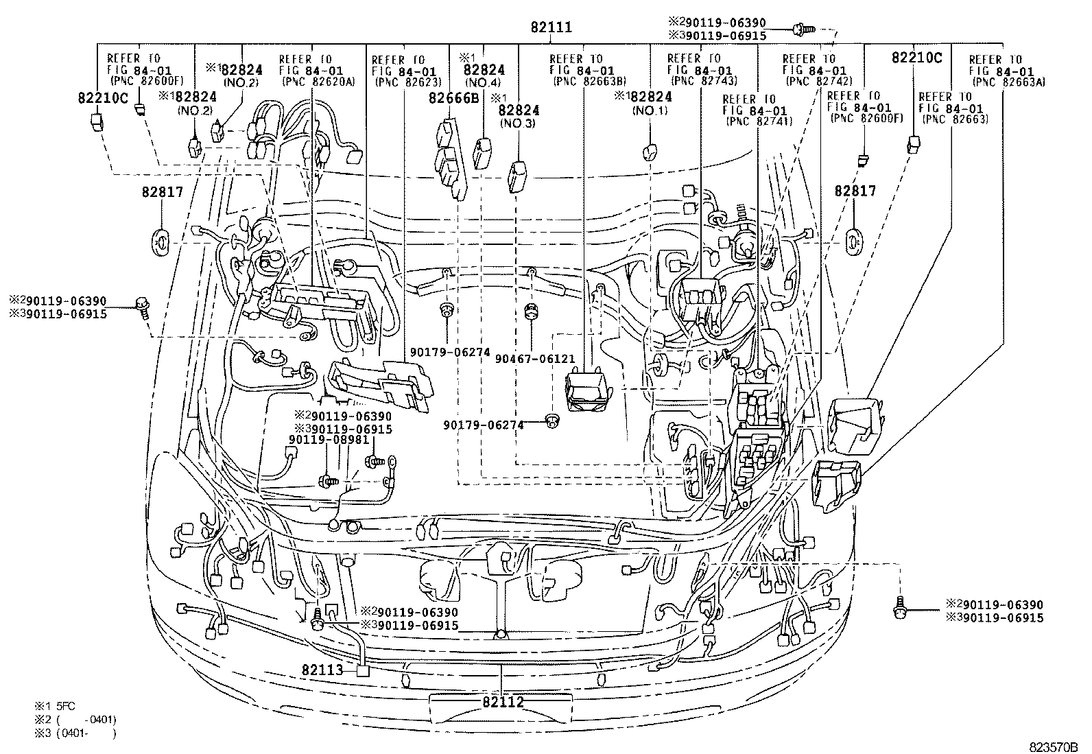 82191-50100 WIRE, FRONT SEAT, RH product image