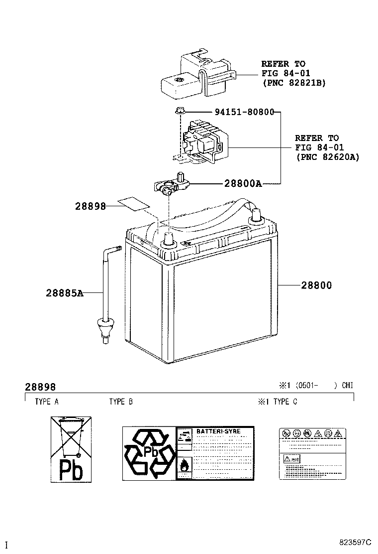 28875-21020 DUCT, BATTERY INSULATOR, NO.1 product image