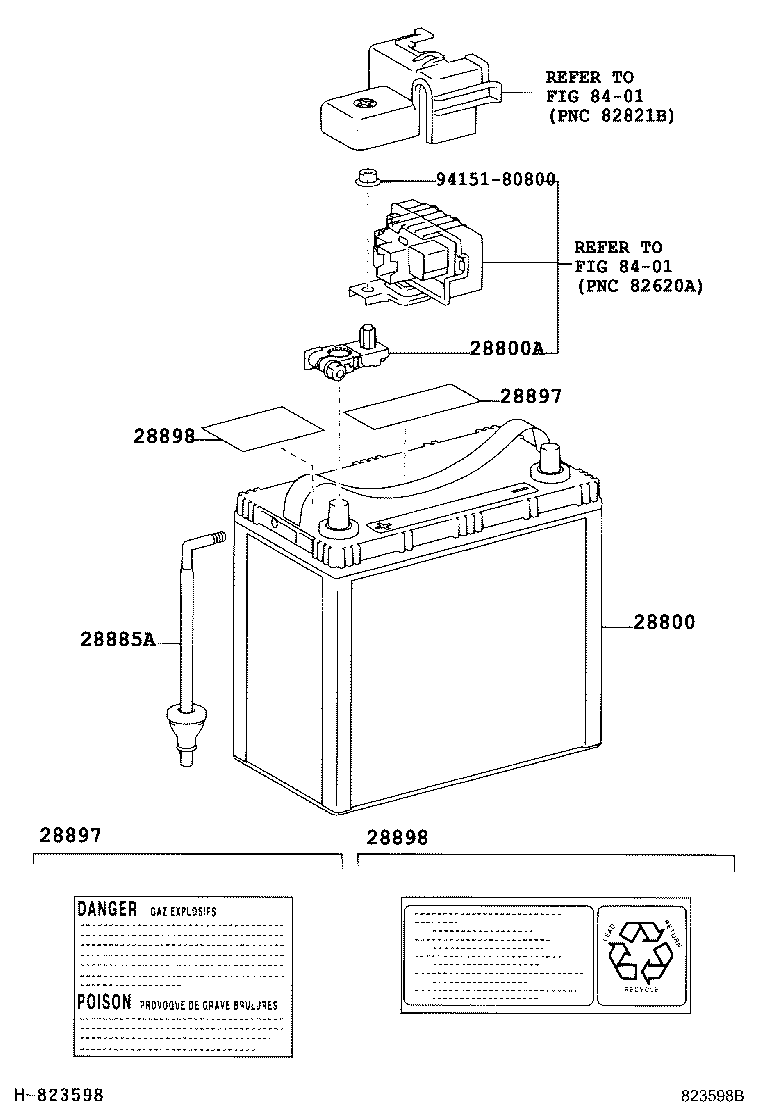 Toyota 82675-47080 TERMINAL, JUNCTION