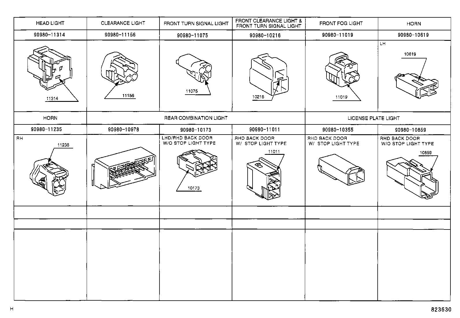 82151-26170 WIRE, FRONT DOOR, RH product image