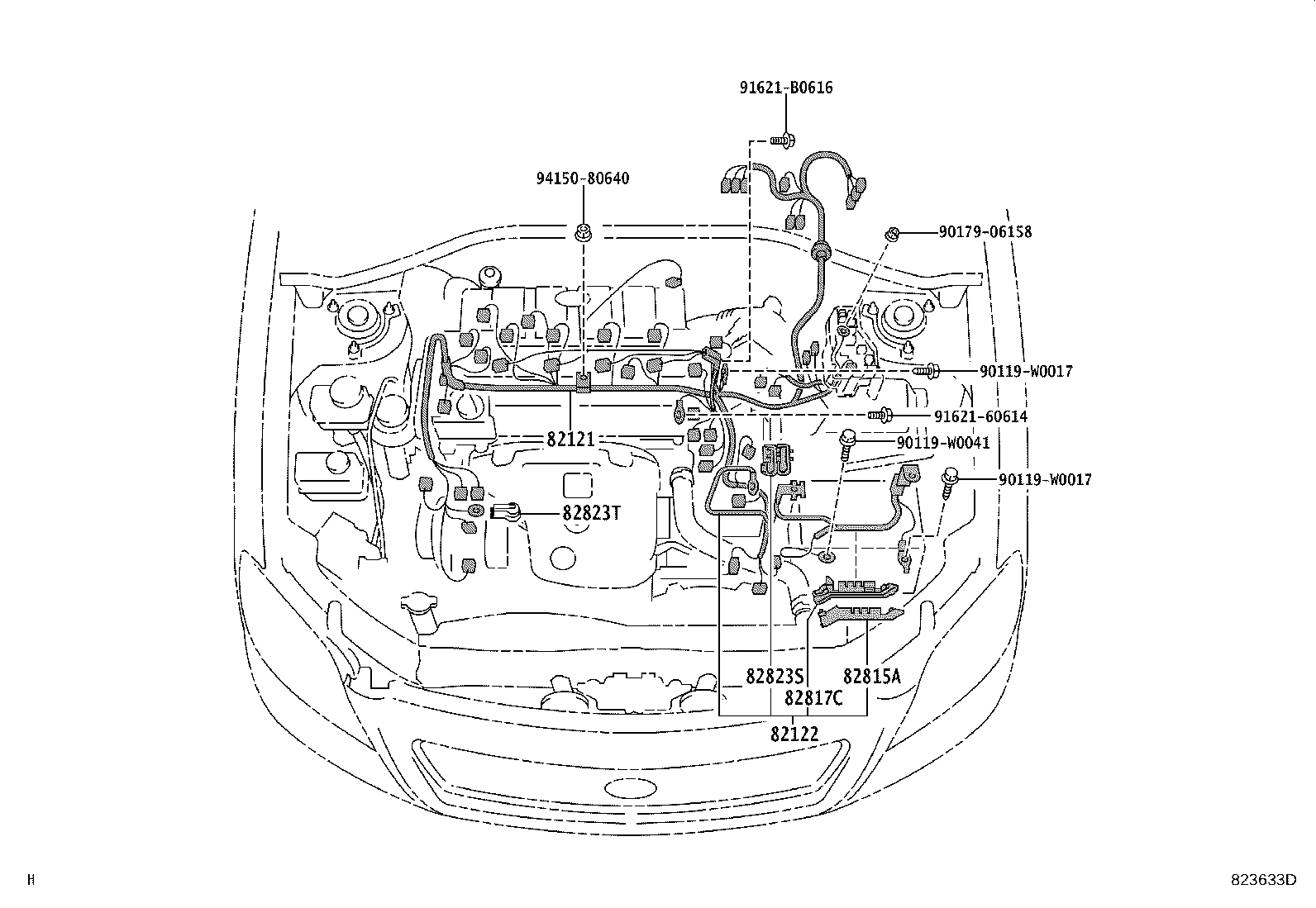 82122-05070 WIRE, ENGINE, NO.2 product image