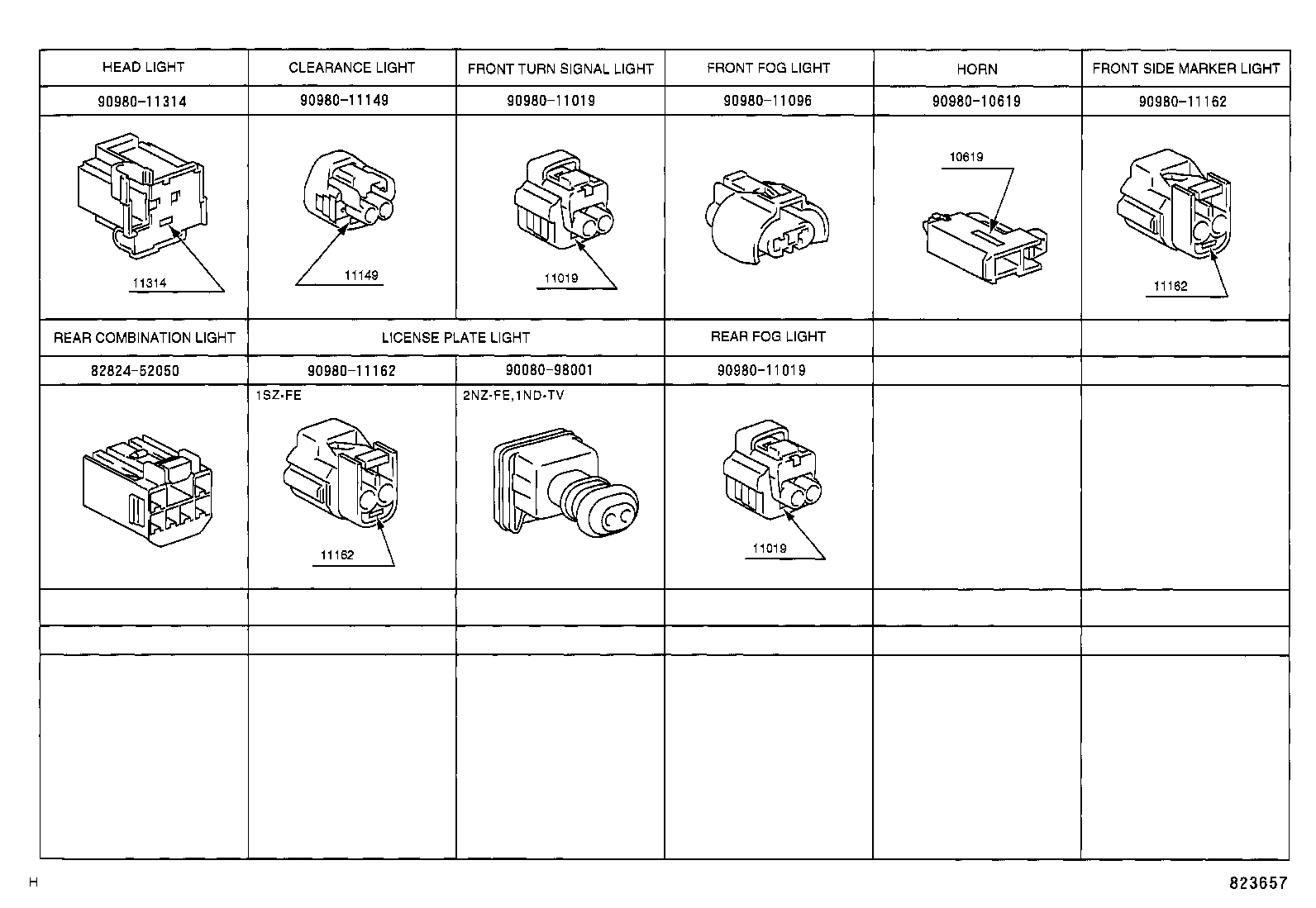 82122-52010 WIRE, ENGINE, NO.2 product image