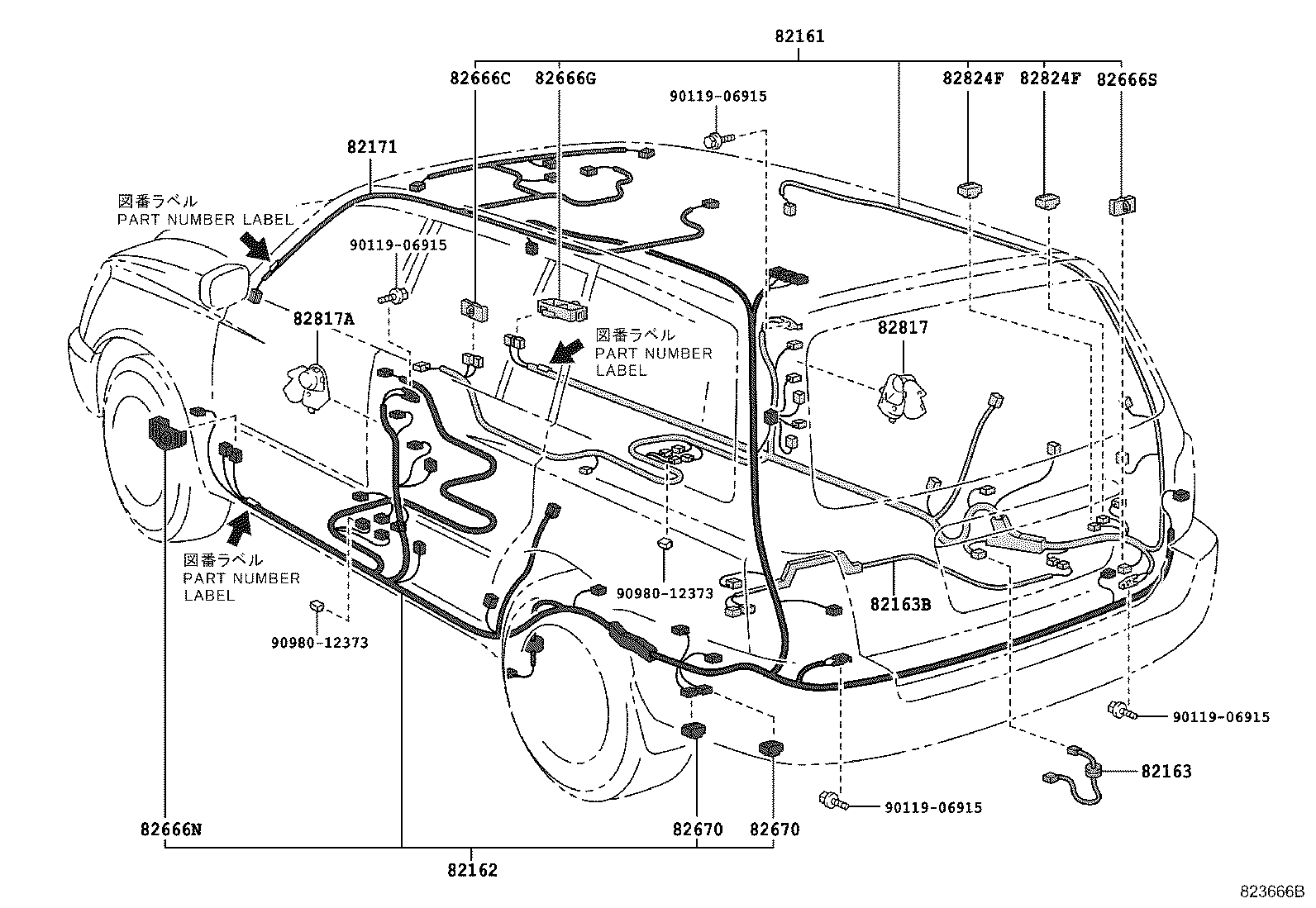 82191-48100 WIRE, FRONT SEAT, RH product image