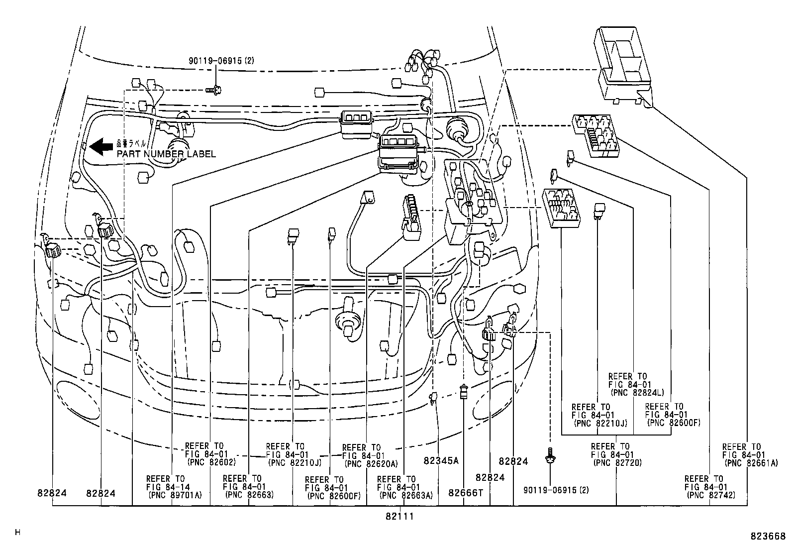 82191-48090 WIRE, FRONT SEAT, RH product image