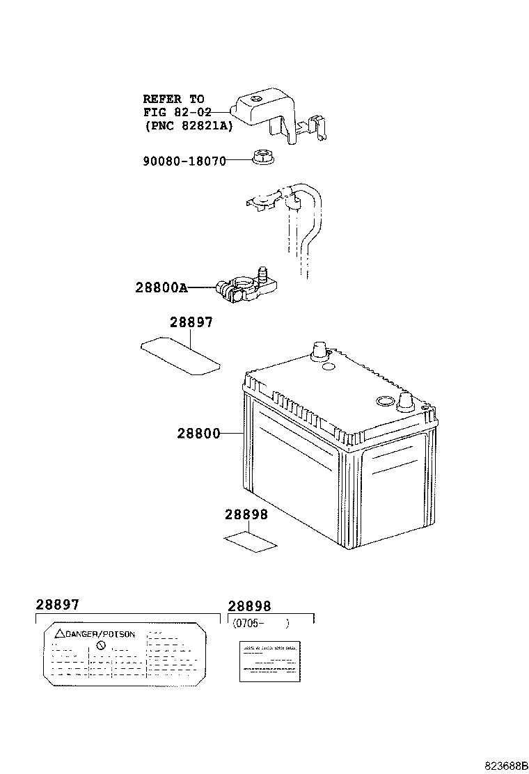 Toyota 28800-0A010 BATTERY