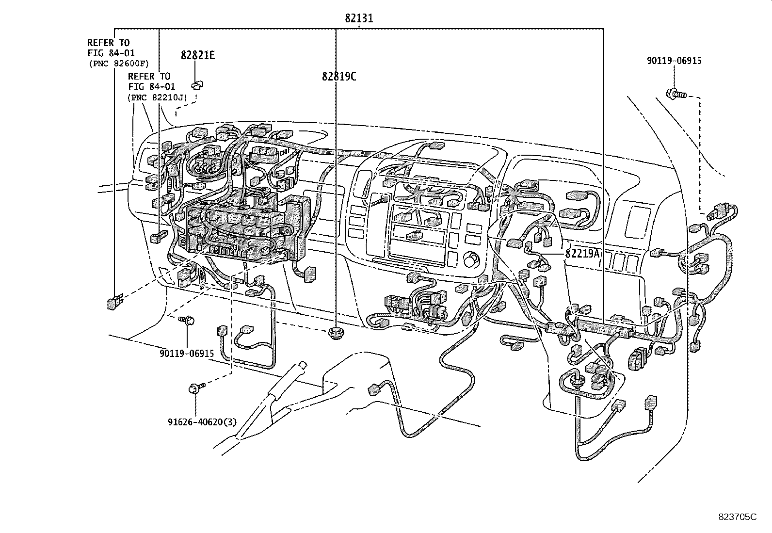 82124-37240 WIRE, ENGINE, NO.4 product image