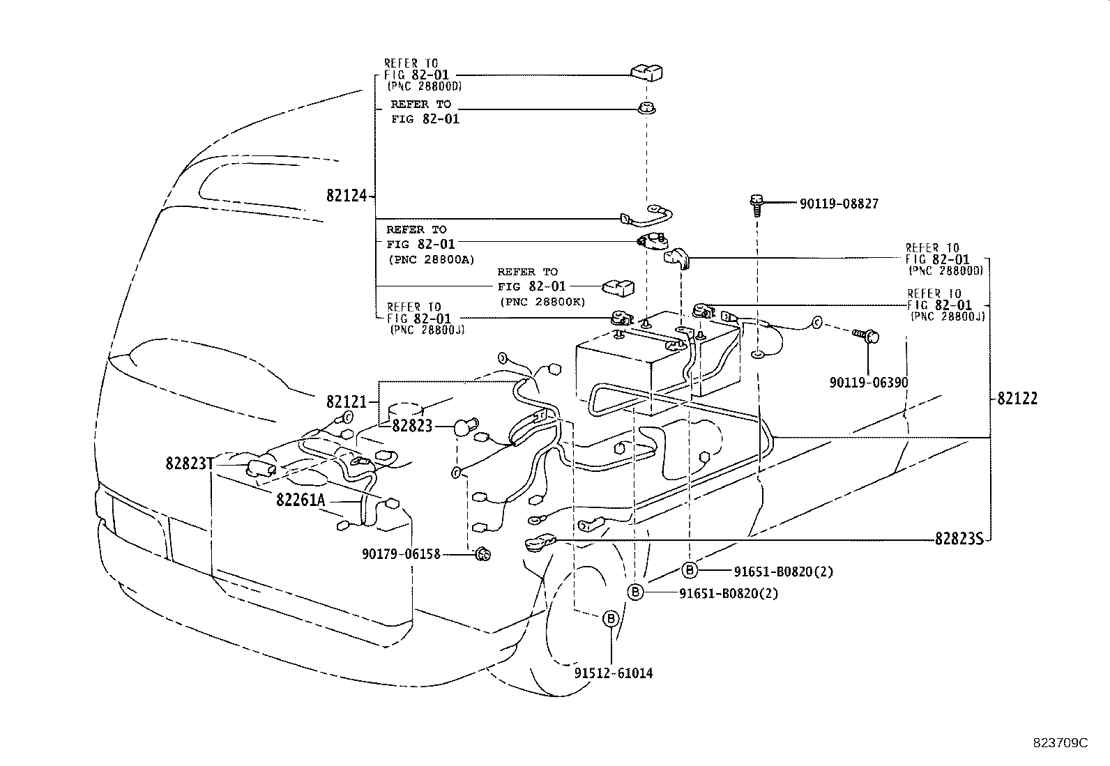 82122-36130 WIRE, ENGINE, NO.2 product image