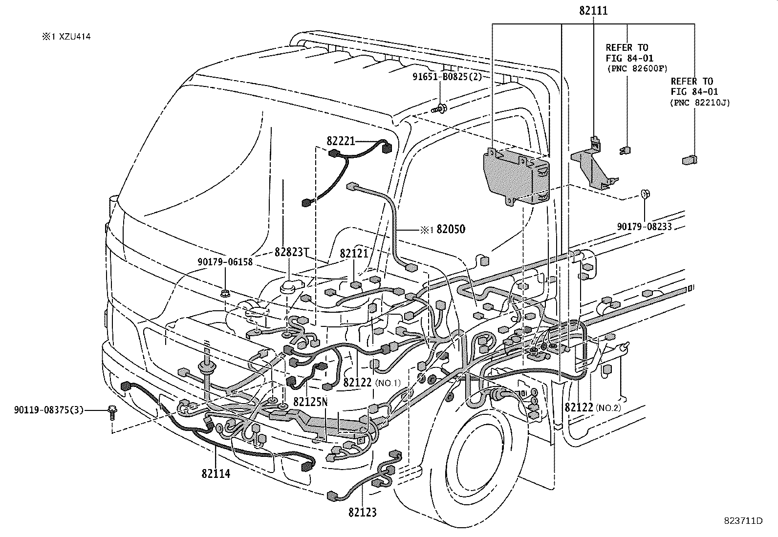 82124-37240 WIRE, ENGINE, NO.4 product image