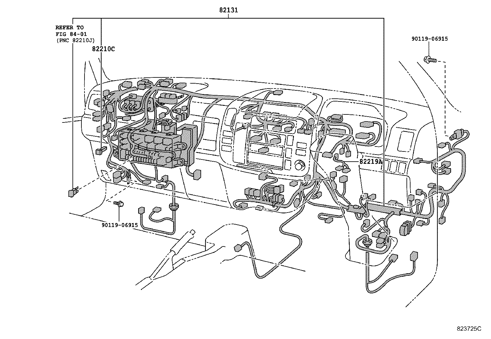 82113-37520 WIRE, ENGINE ROOM, NO.3 product image