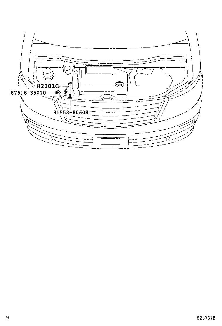 82124-58010 WIRE, ENGINE, NO.4 product image