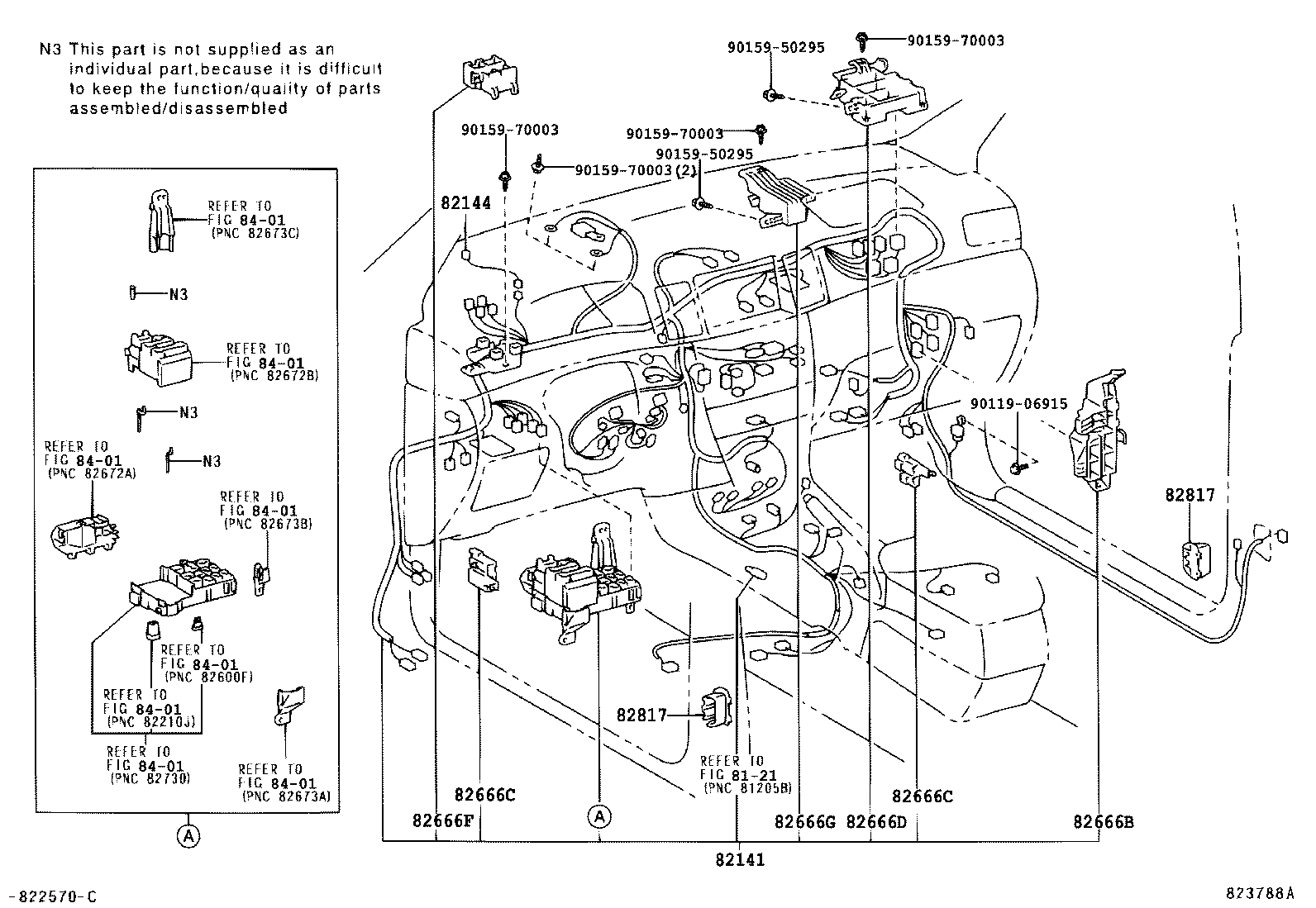 82124-02030 WIRE, ENGINE, NO.4 product image