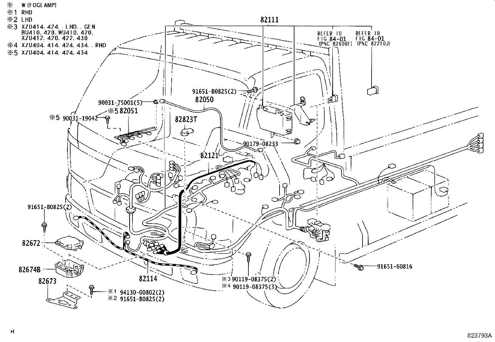 82121-37B41 WIRE, ENGINE, NO.2 product image