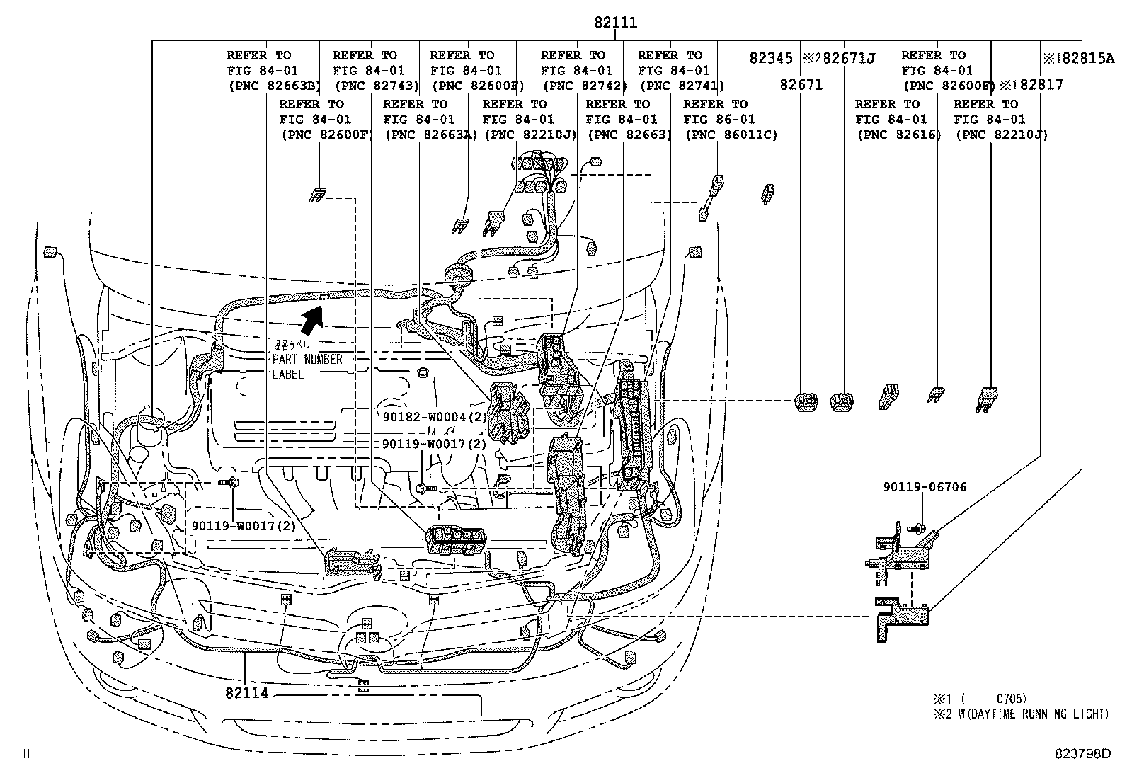 82817-0F010 PROTECTOR, WIRING HARNESS, NO.1 product image