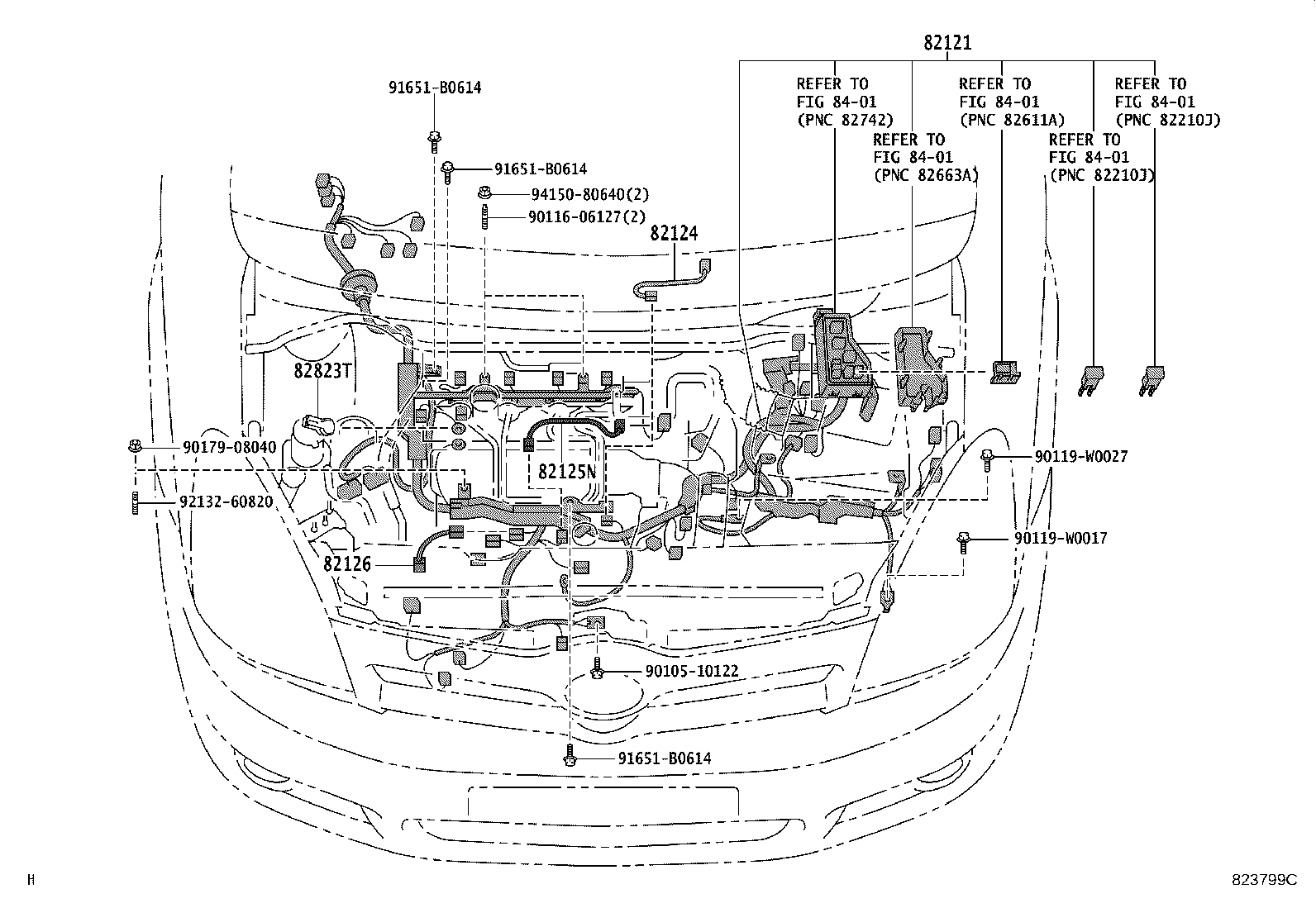 82817-0F010 PROTECTOR, WIRING HARNESS, NO.1 product image