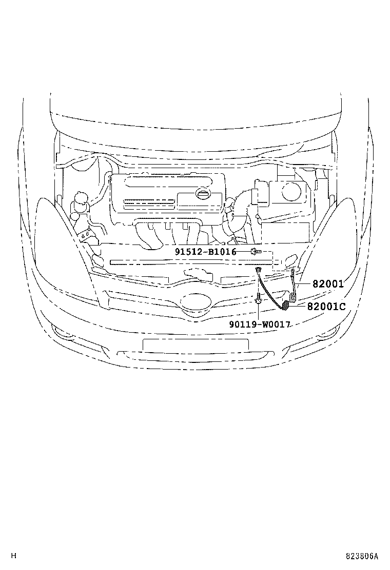 82817-0F010 PROTECTOR, WIRING HARNESS, NO.1 product image
