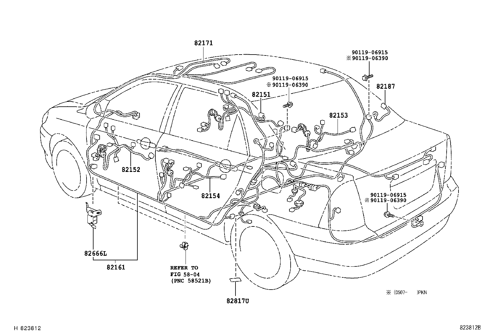 82121-12F60 WIRE, ENGINE product image