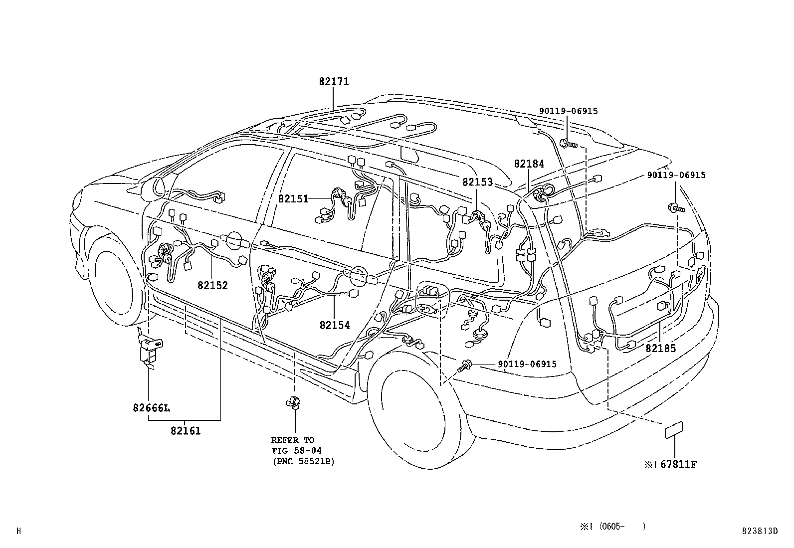 82121-12F60 WIRE, ENGINE product image