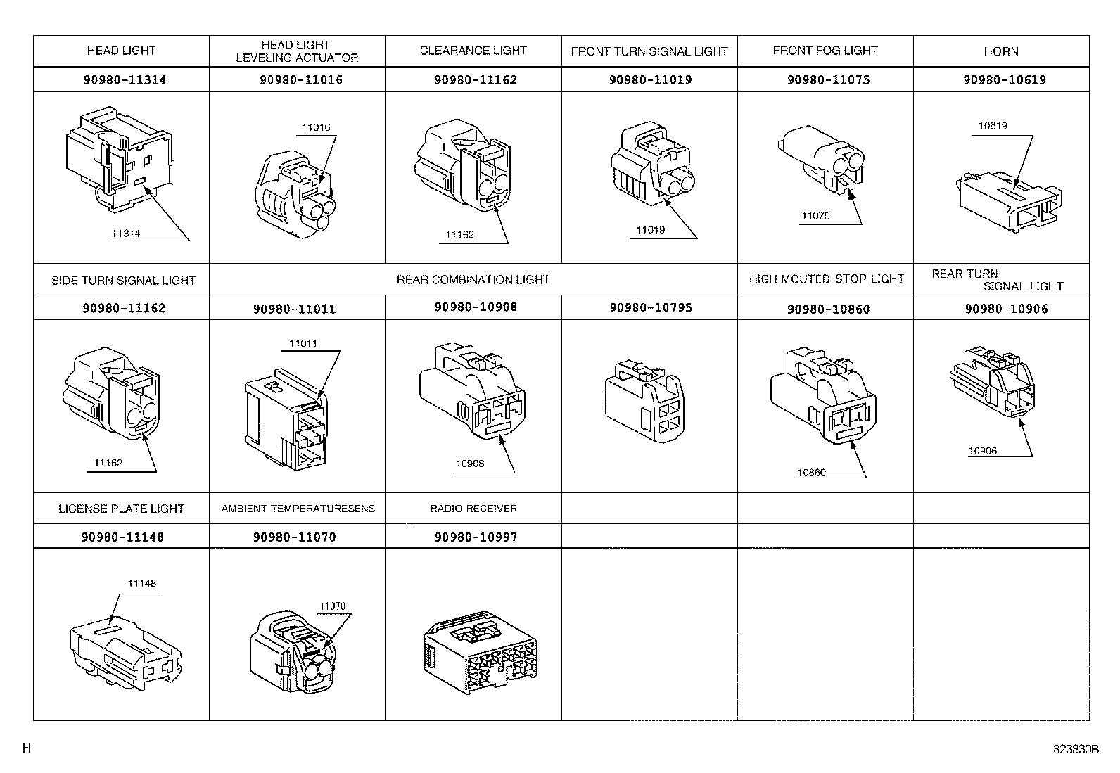 82142-43010 WIRE, INSTRUMENT PANEL, NO.2 product image