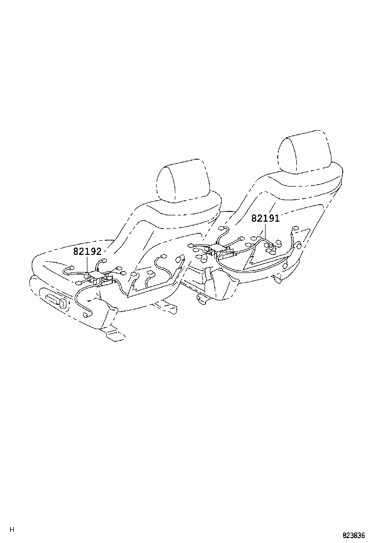 82142-33110 WIRE, INSTRUMENT PANEL, NO.2 product image