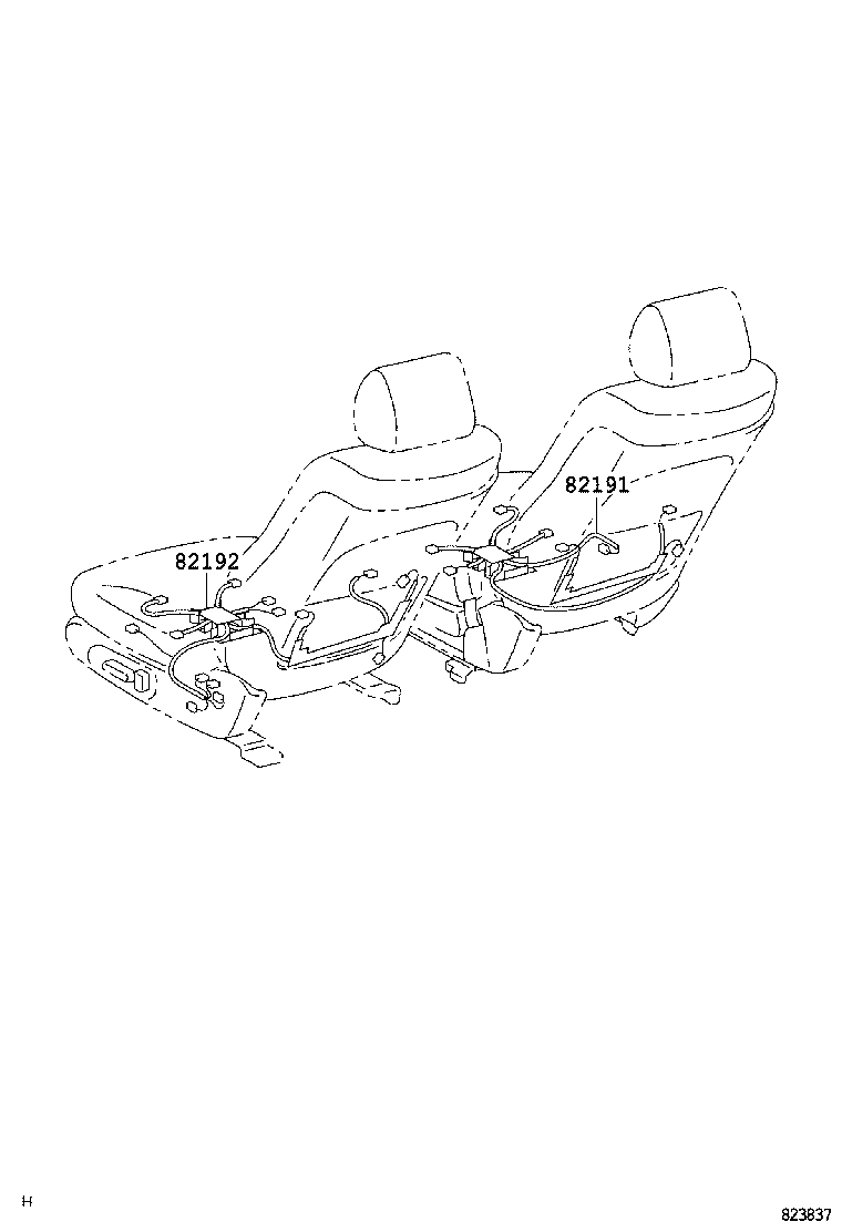82142-33110 WIRE, INSTRUMENT PANEL, NO.2 product image