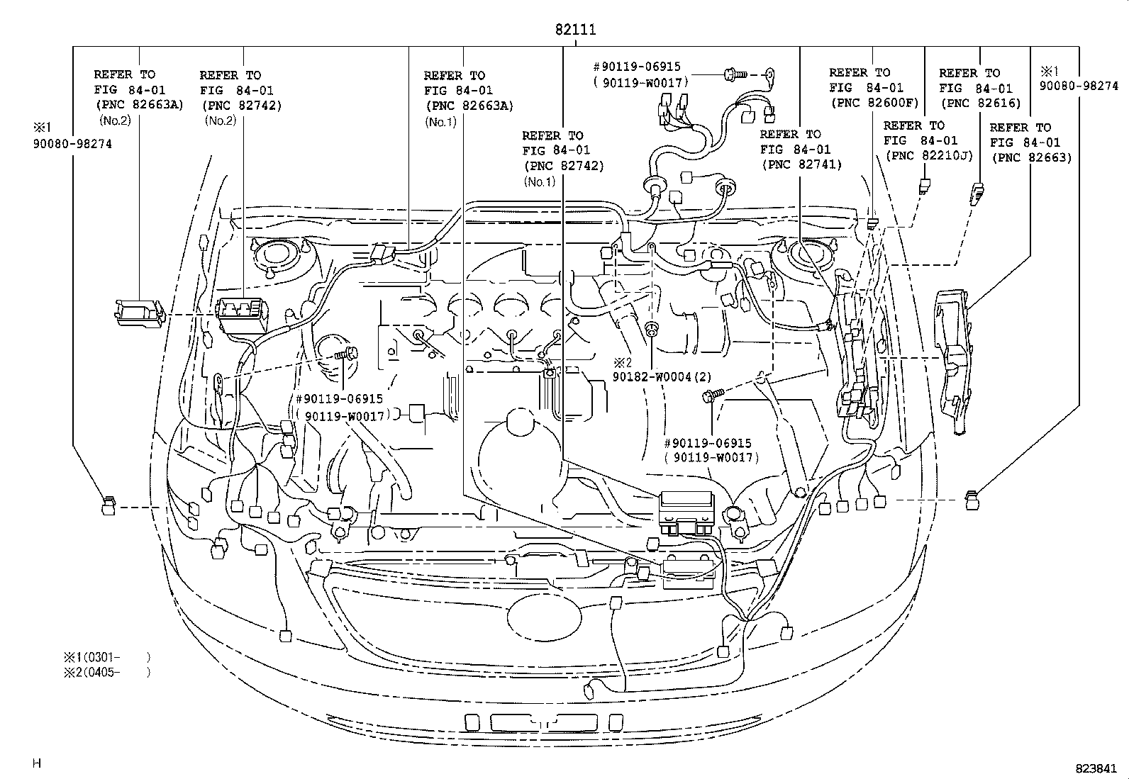 82817-02250 PROTECTOR, WIRING HARNESS, NO.1 product image