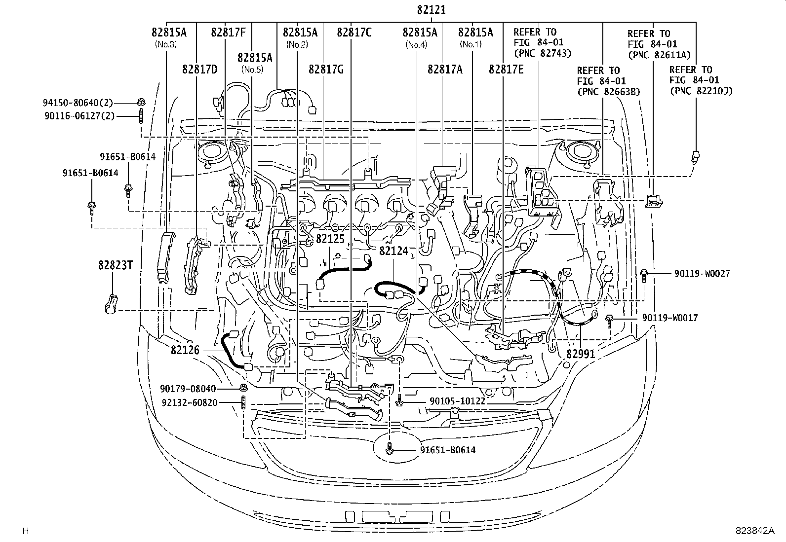 82817-02250 PROTECTOR, WIRING HARNESS, NO.1 product image
