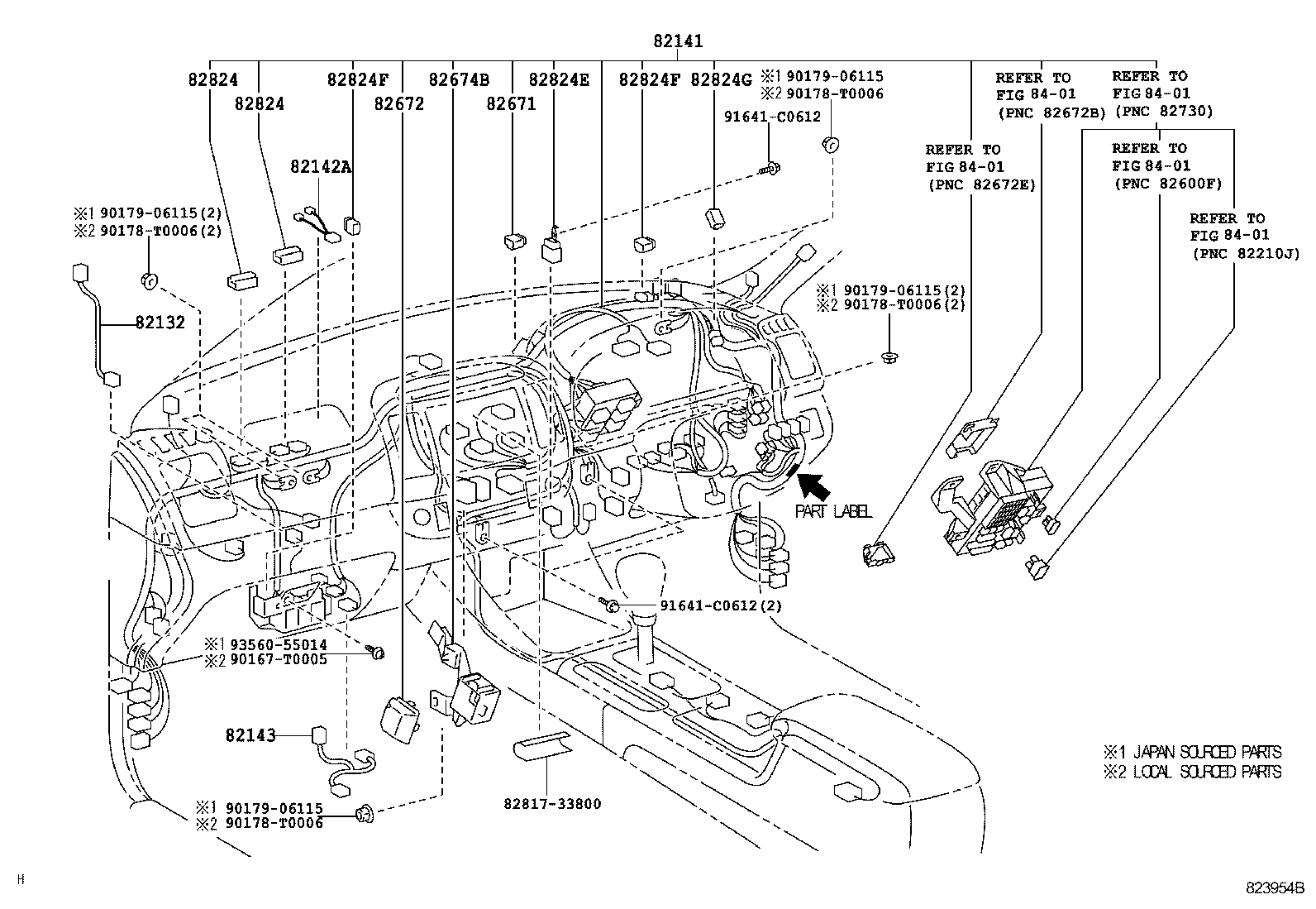 82191-33050 WIRE, FRONT SEAT, RH product image