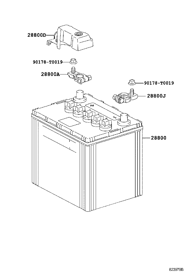Toyota 82821-0K030 COVER, CONNECTOR(FOR BATTERY TERMINAL)
