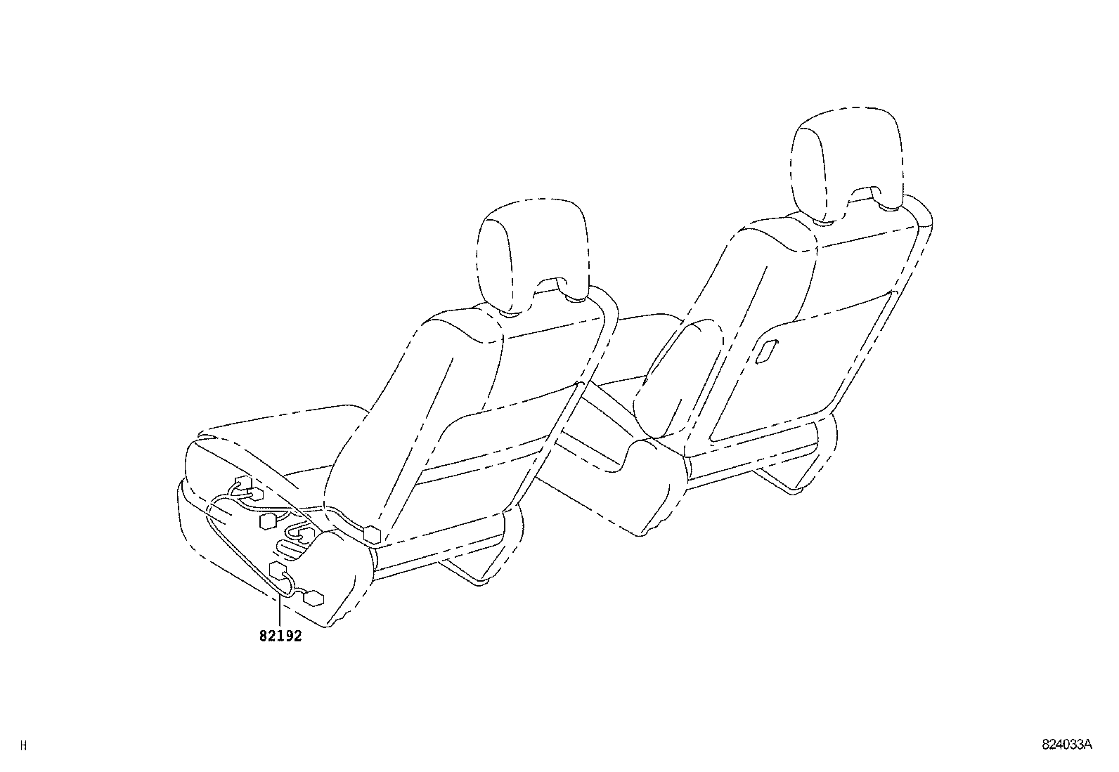 82142-68010 WIRE, INSTRUMENT PANEL, NO.2 product image