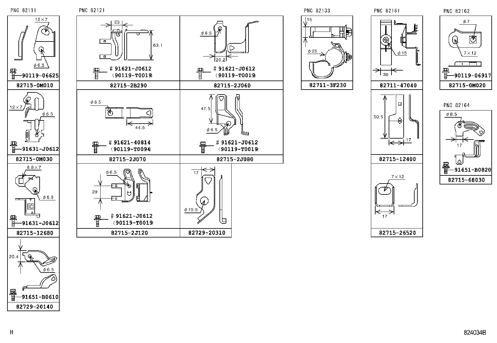 82142-68010 WIRE, INSTRUMENT PANEL, NO.2 product image