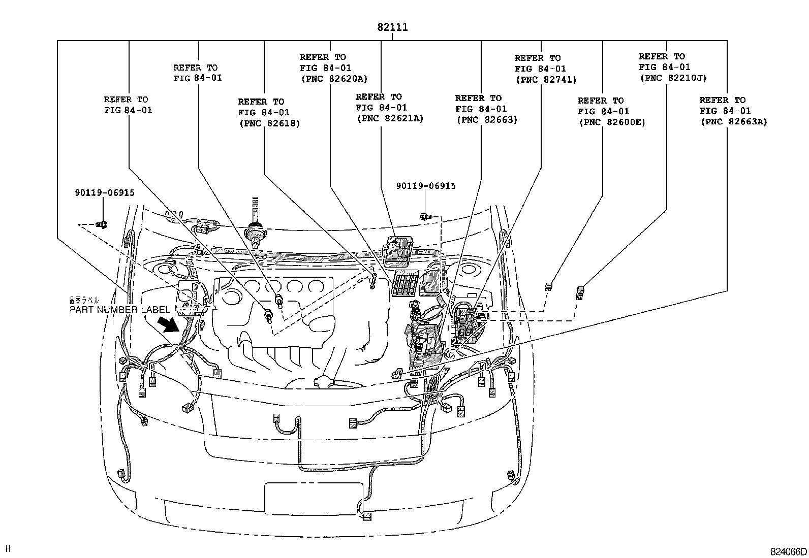 82807-52010 PROTECTOR, WIRING HARNESS, NO.9 product image
