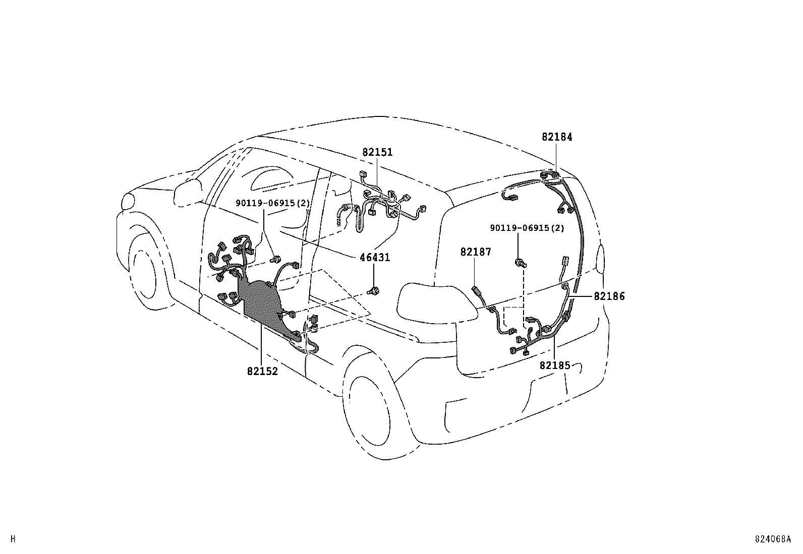 82807-52010 PROTECTOR, WIRING HARNESS, NO.9 product image