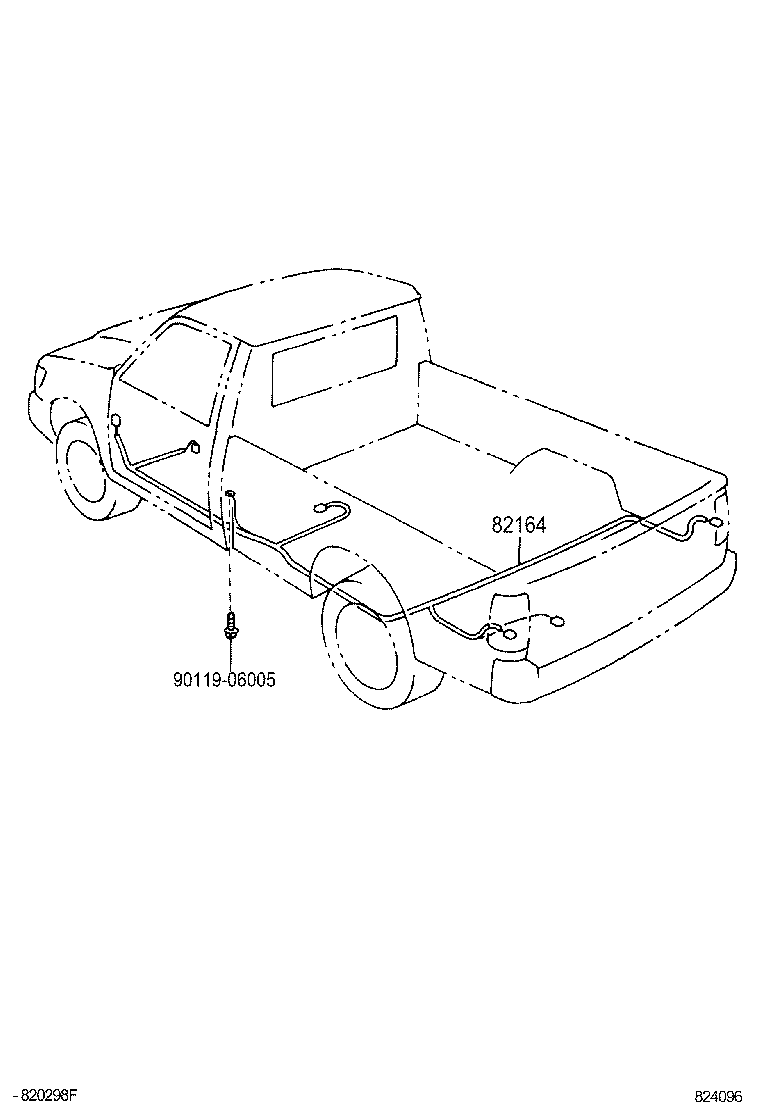 82124-0B050 WIRE, ENGINE, NO.4 product image