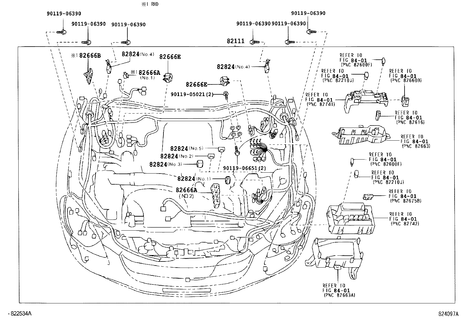 58168-24010 PROTECTOR, WIRING HARNESS, NO.1 product image