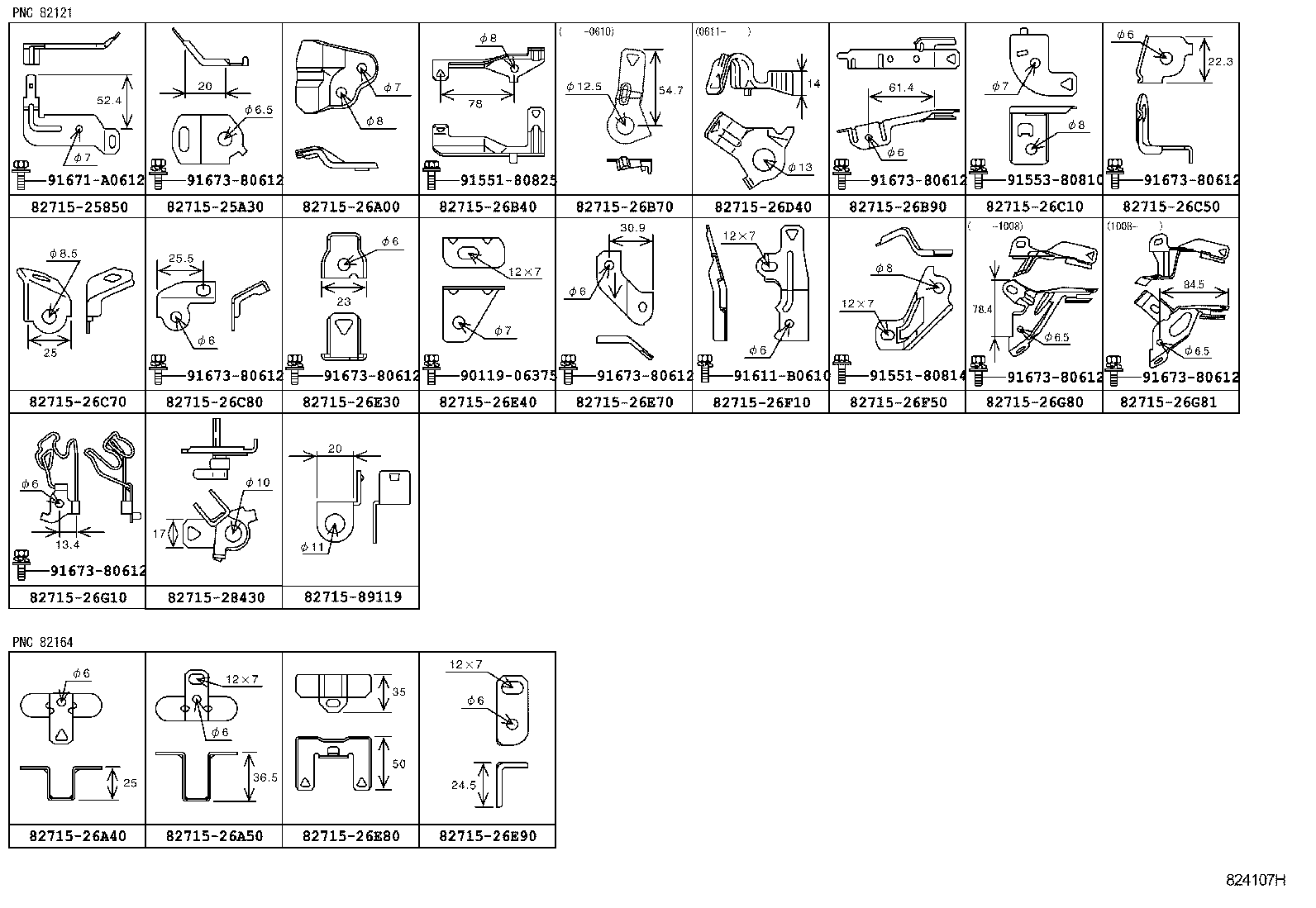82142-26140 WIRE, INSTRUMENT PANEL, NO.2 product image