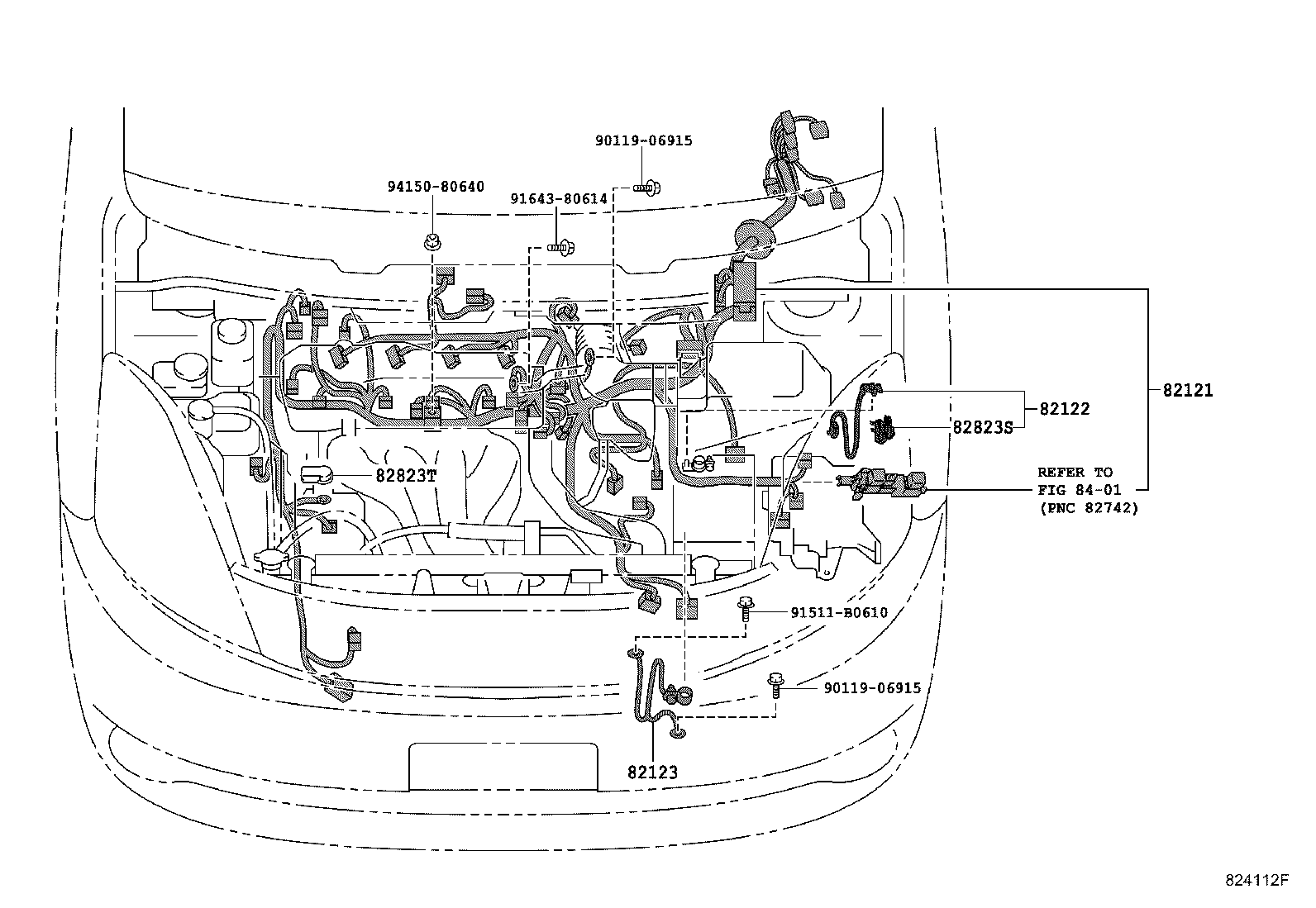 82817-44080 PROTECTOR, WIRING HARNESS, NO.2 product image