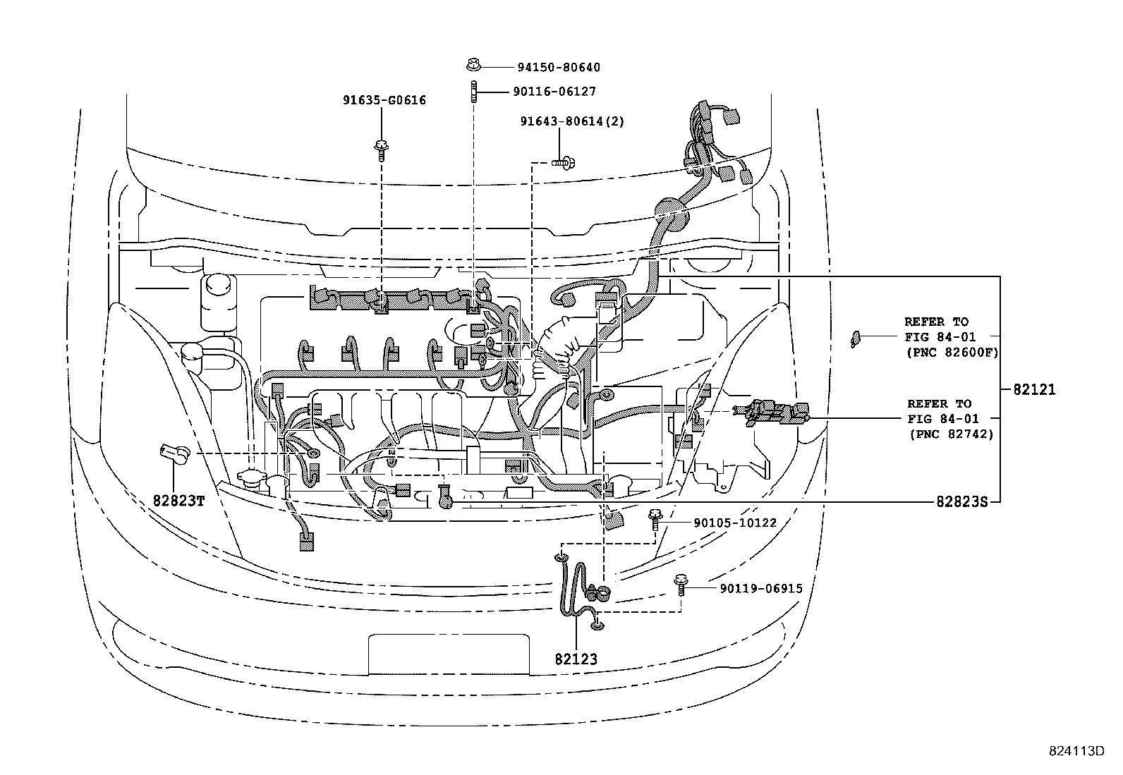 82817-44080 PROTECTOR, WIRING HARNESS, NO.2 product image