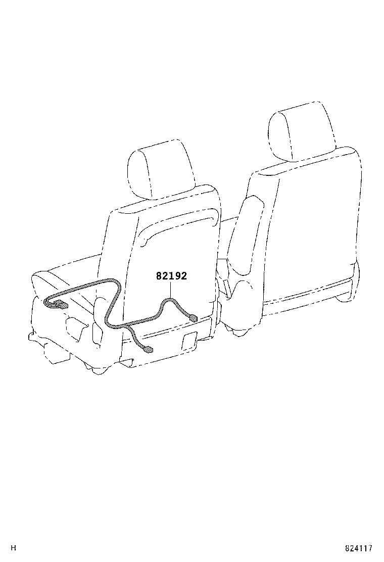 82817-44080 PROTECTOR, WIRING HARNESS, NO.2 product image