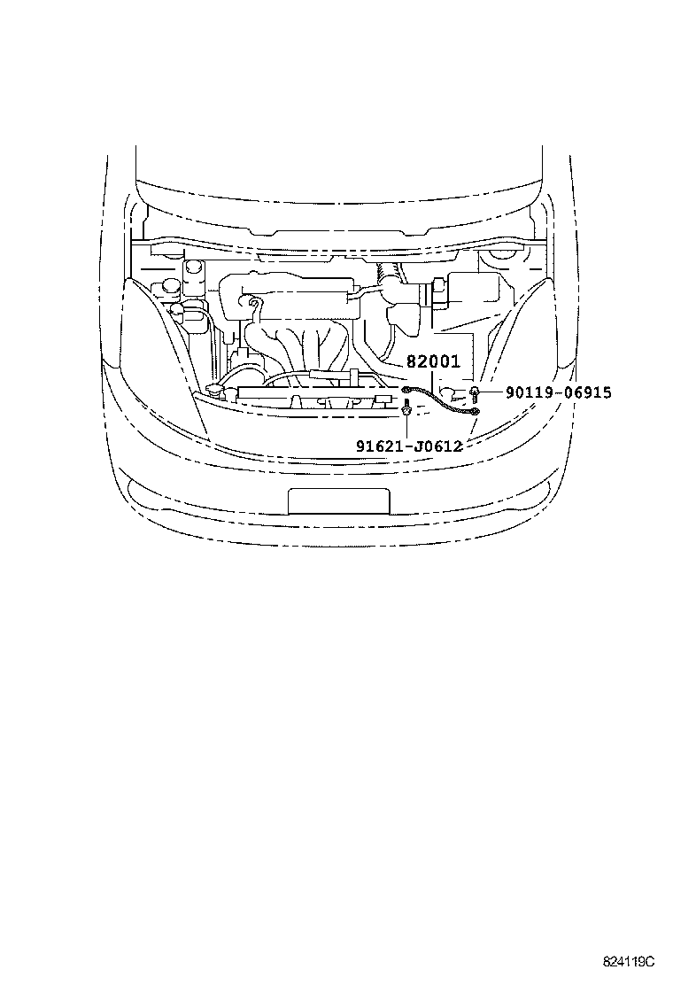 82817-44080 PROTECTOR, WIRING HARNESS, NO.2 product image