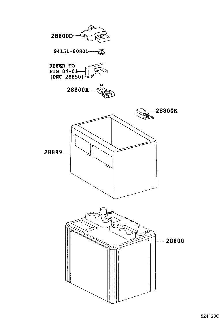 28899-31010 INSULATOR, BATTERY product image