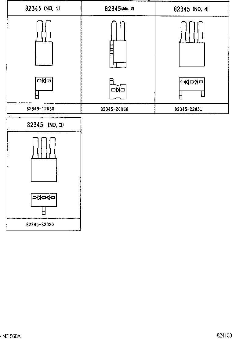 82167-60070 WIRE, SEAT, NO.1 product image