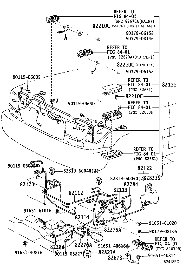 82165-60030 WIRE, FRAME, NO.2 product image