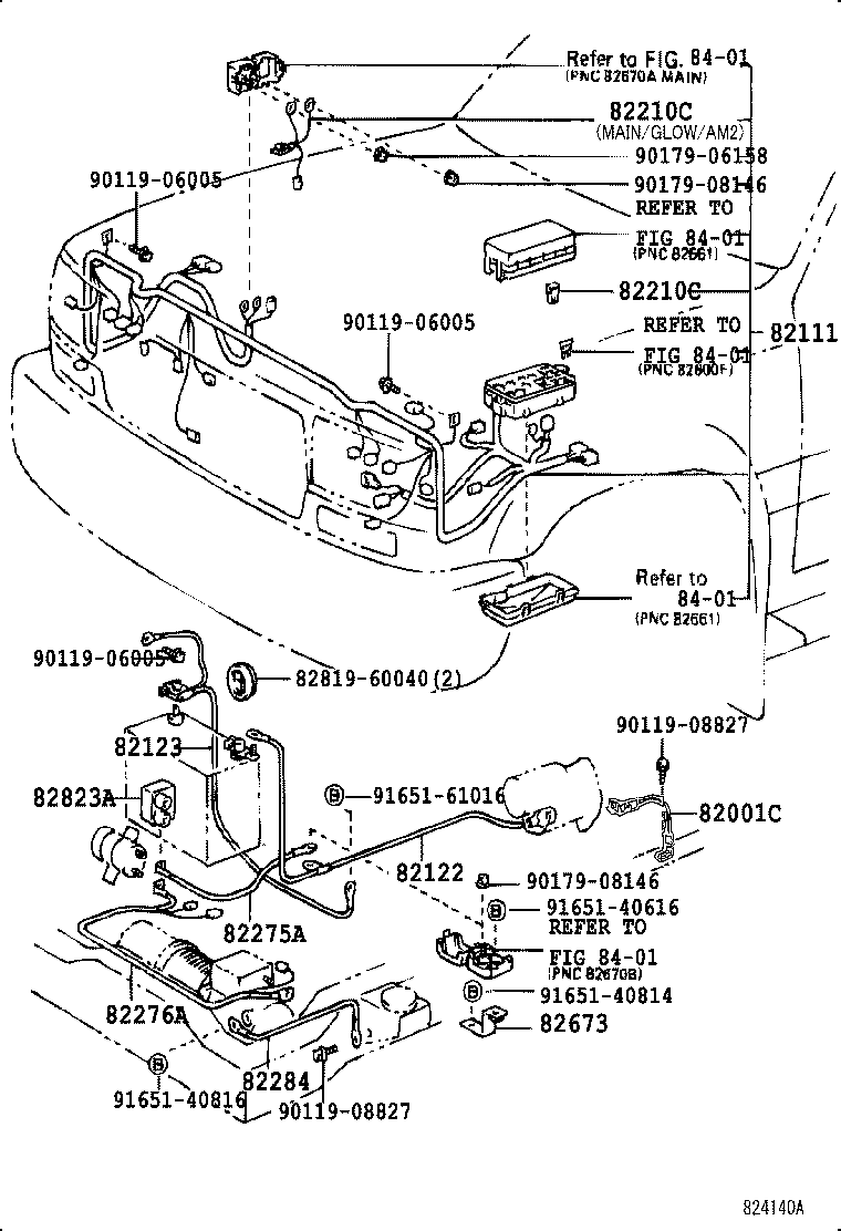 82165-60030 WIRE, FRAME, NO.2 product image