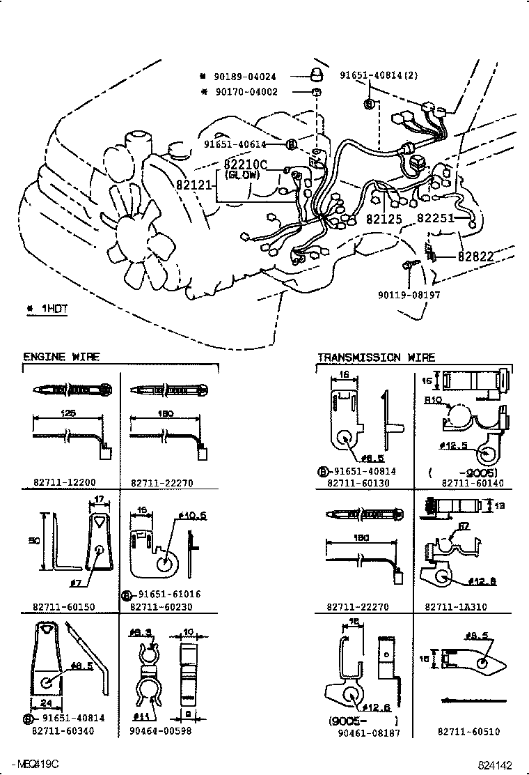 82817-60040 PROTECTOR, WIRING HARNESS, NO.2 product image