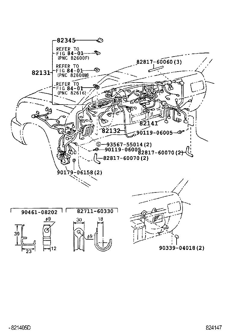 82817-60040 PROTECTOR, WIRING HARNESS, NO.2 product image