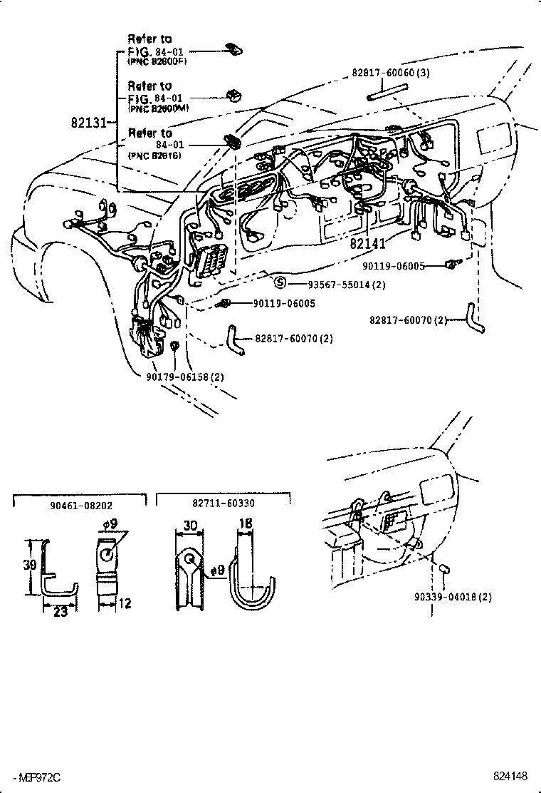 82817-60040 PROTECTOR, WIRING HARNESS, NO.2 product image