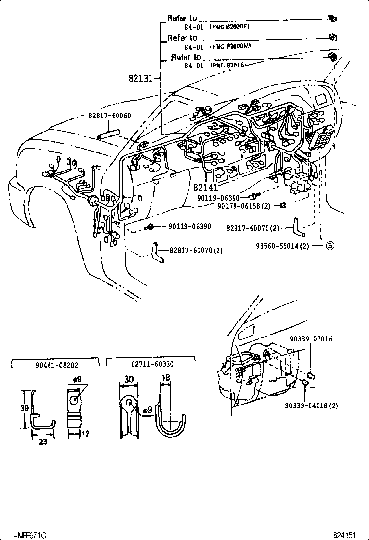 82817-60040 PROTECTOR, WIRING HARNESS, NO.2 product image