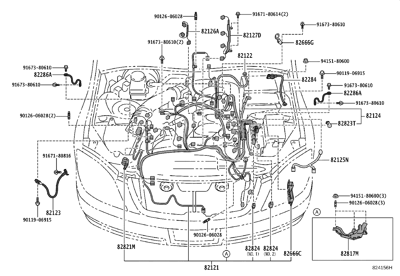 82191-30150 WIRE, FRONT SEAT, RH product image