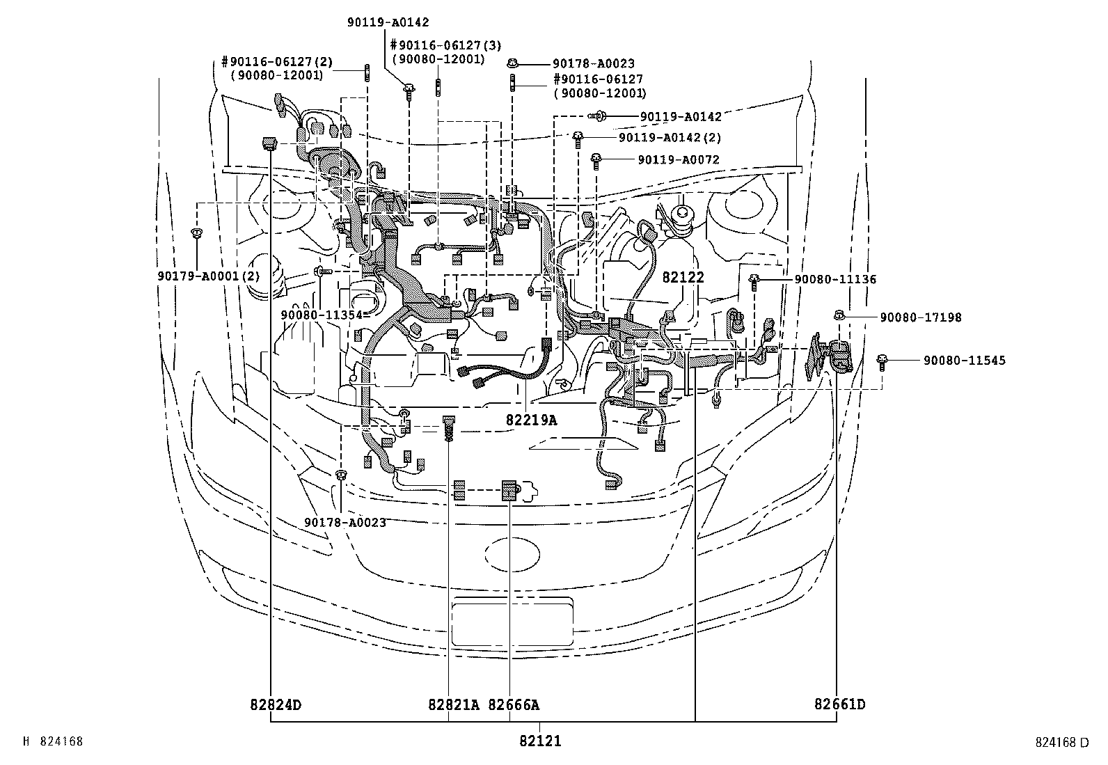 82121-07250 WIRE, ENGINE product image